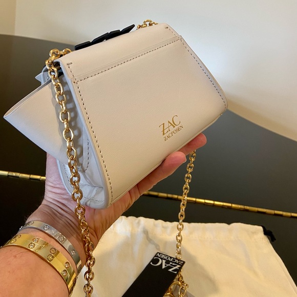 NWT Rare authentic Zac Zac Posen Eartha Mini Chain Leather Crossbody/bag - Picture 14 of 17